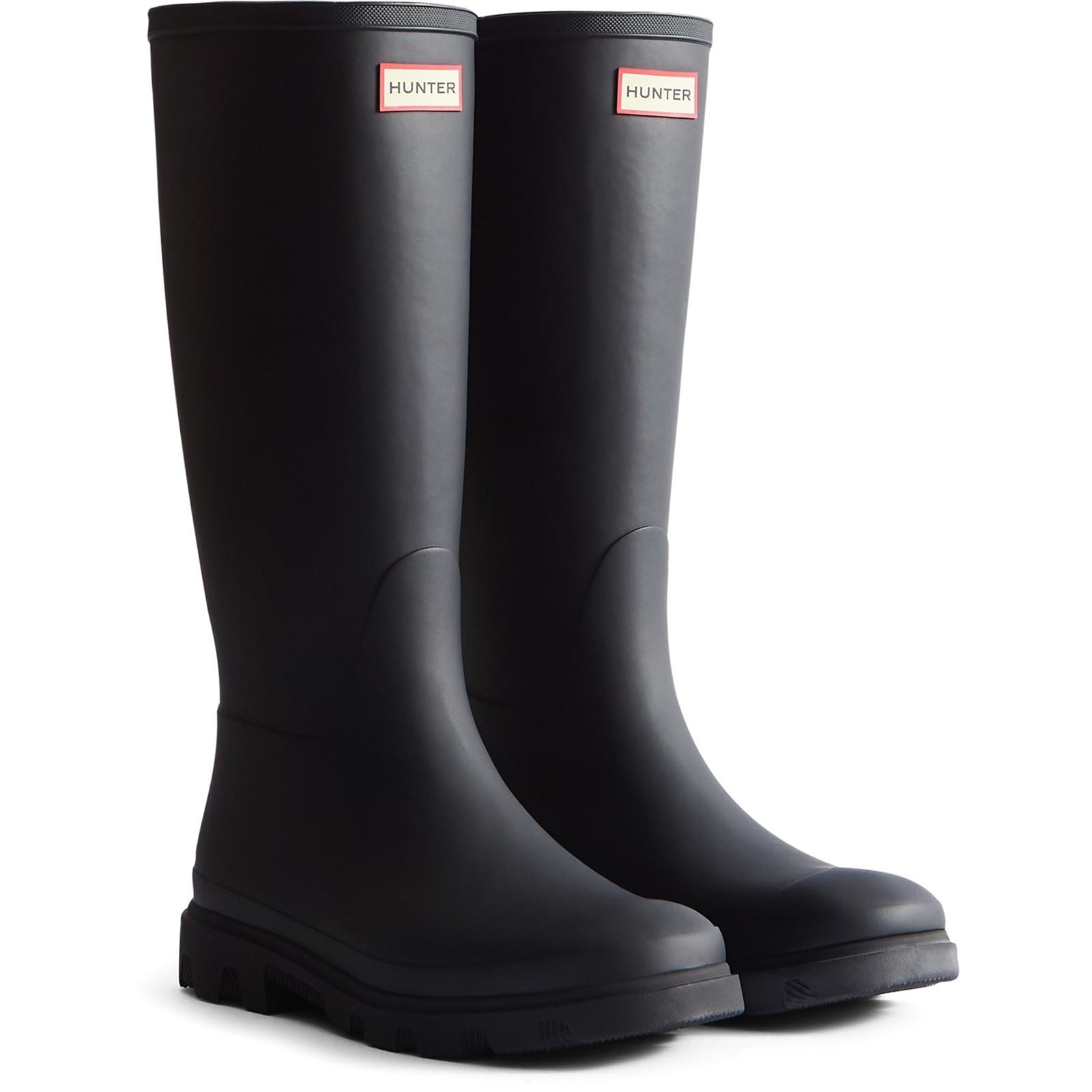 Hunter Downpour Tall Boot Rubber Women's Black Wellington Boots