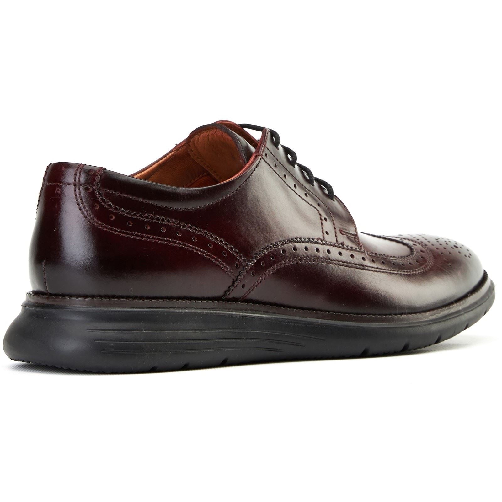 Base London Flight 25 Leather Men's Bordo Brogues Shoes