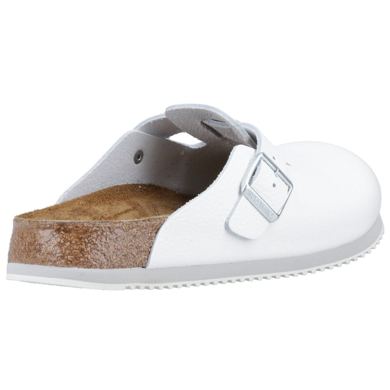Birkenstock Boston Leather Men's White Clogs