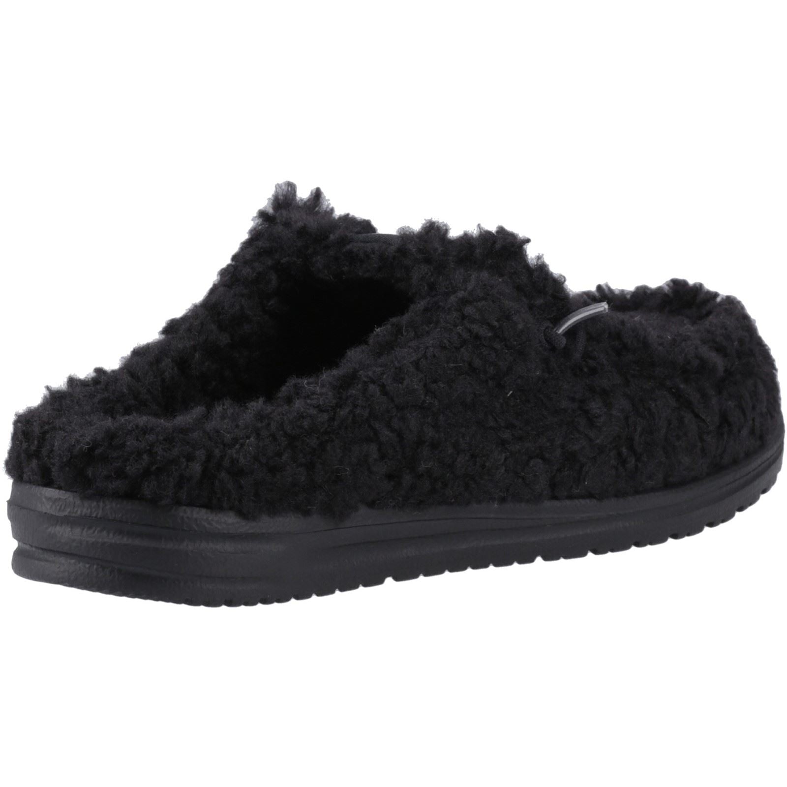 HEYDUDE Wally Synthetic Men's Black/Black Mules