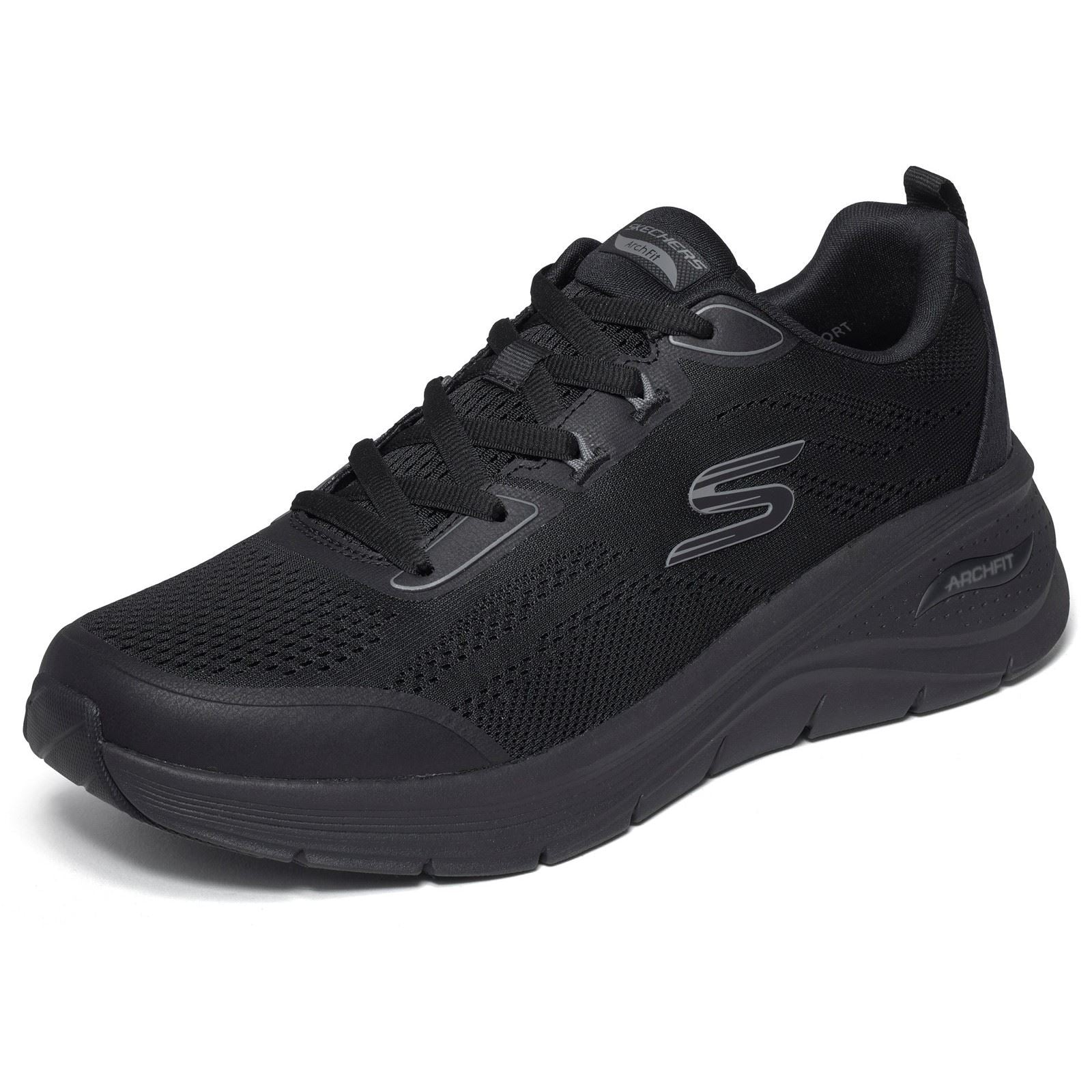 Skechers Arch Fit 3.0 Prawsper Textile Men's Black Mesh/Tpu Trainers