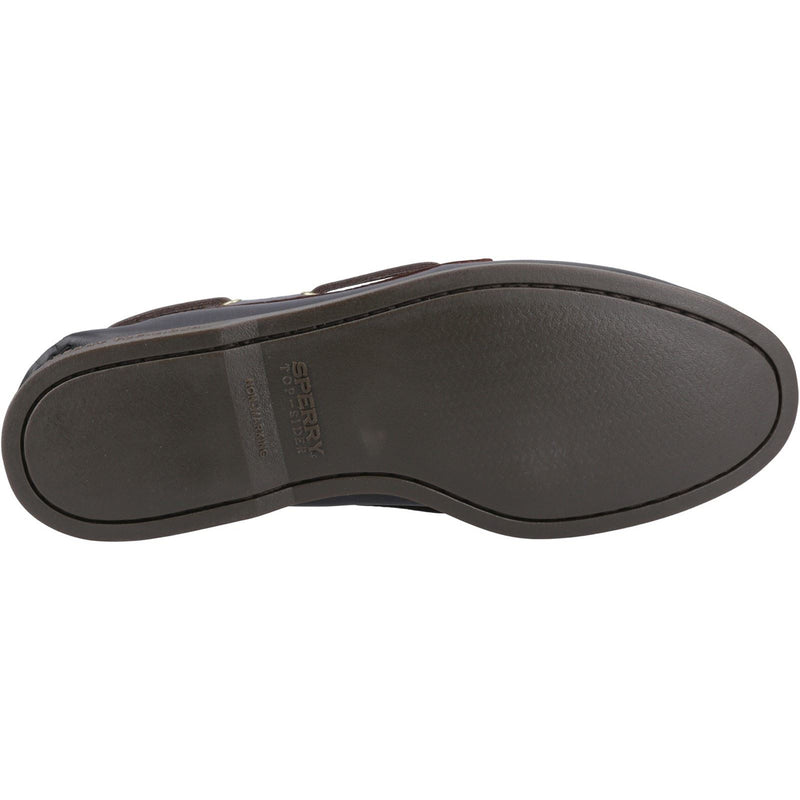 Sperry Authentic 2 Eye Leather Men's Amaretto/Black Boat Shoes