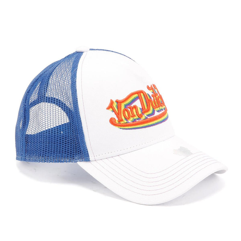Von Dutch Trucker Newark Cotton White / Rainbow Caps