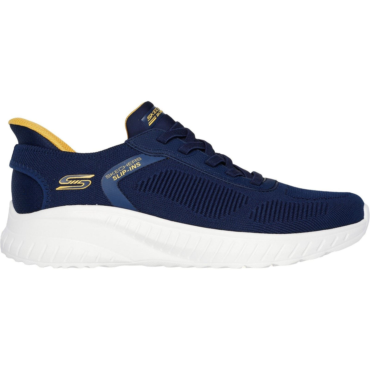 Skechers BOBS Sport Squad Chaos Solid Step Textile Men's Navy Trainers