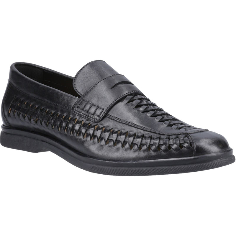 Hush Puppies Bowie Leather Men's Black Loafers