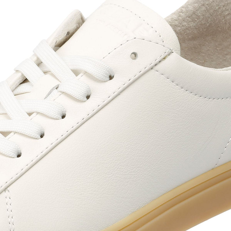 Clae Bradley Leather Men's White/Natural Gum Trainers