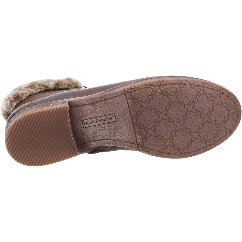 Hush Puppies Effie Faux Fur Women's Brown Boots