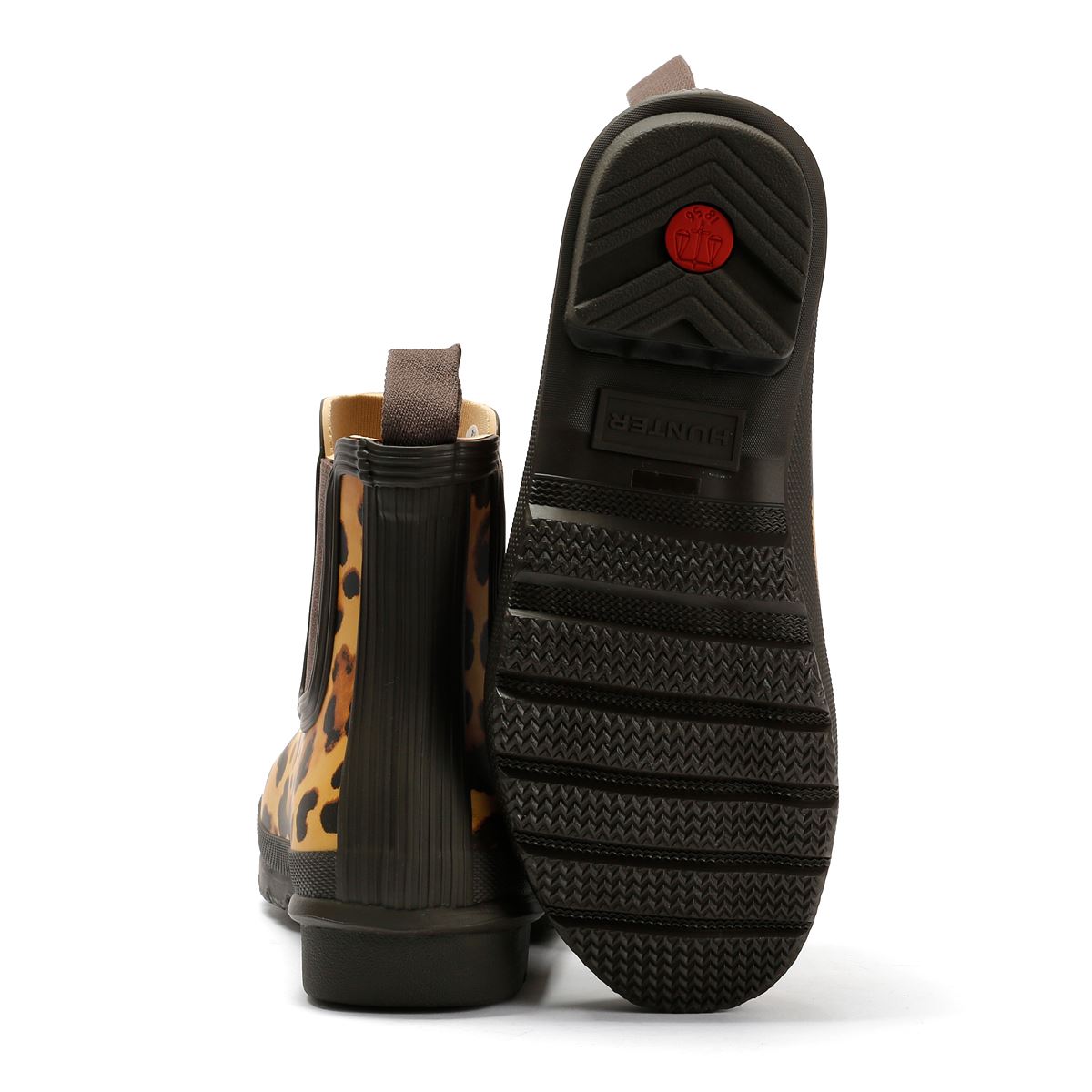 Hunter Original Chelsea Rubber Women's Leopard Wellington Boots