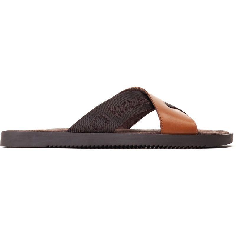 Base London Webb Leather Men's Burnt Tan Sandals