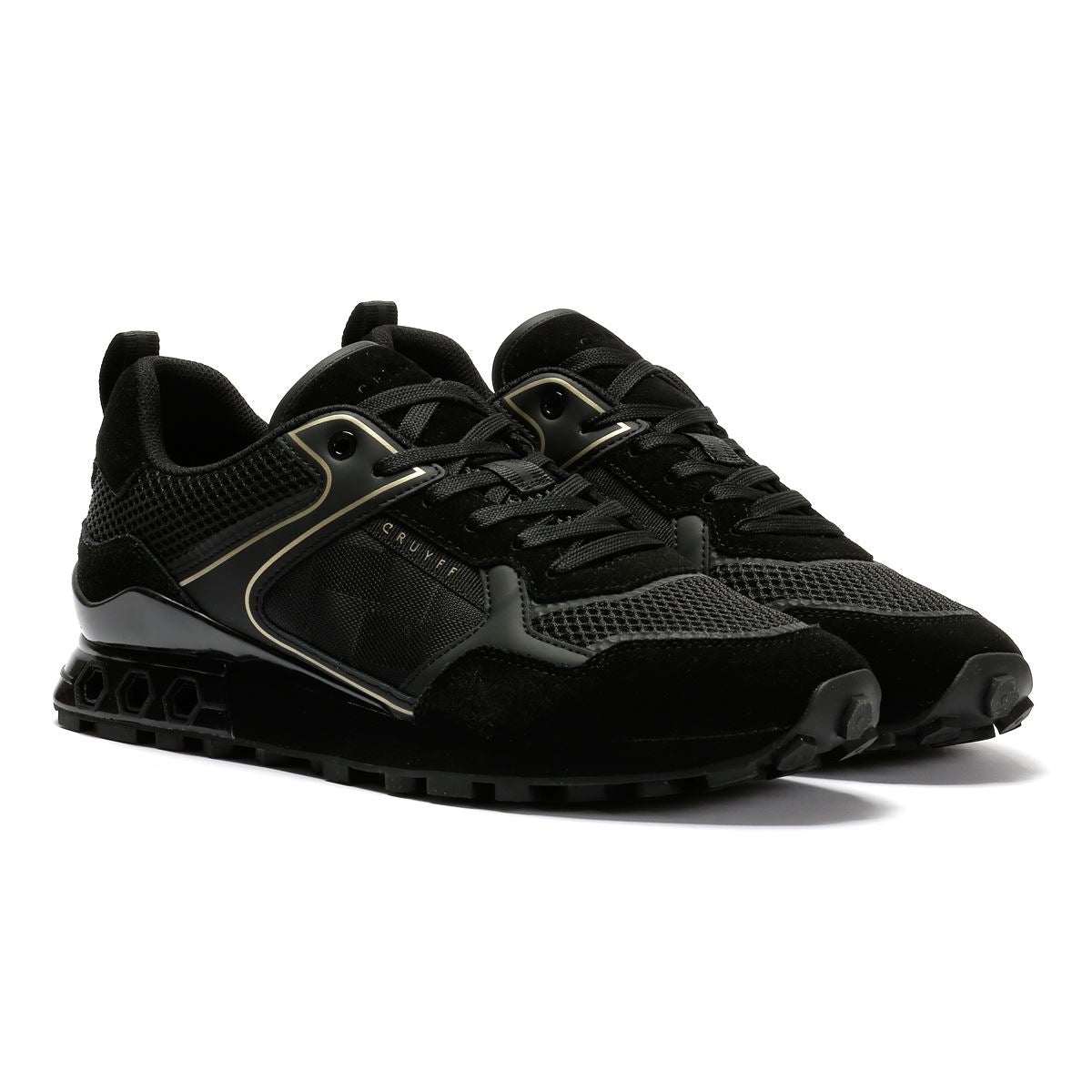 Cruyff Fuori Men's Black/Gold Trainers