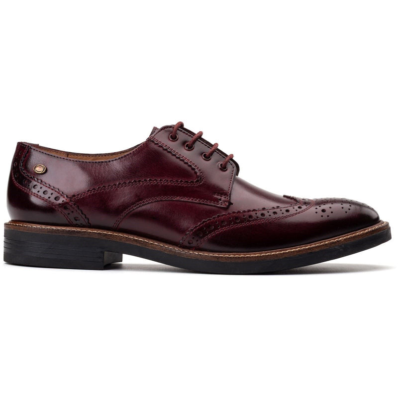 Base London York Leather Men's Bordo Brogues Shoes