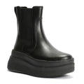 FitFlop F-Mode Leather Women's Black Boots