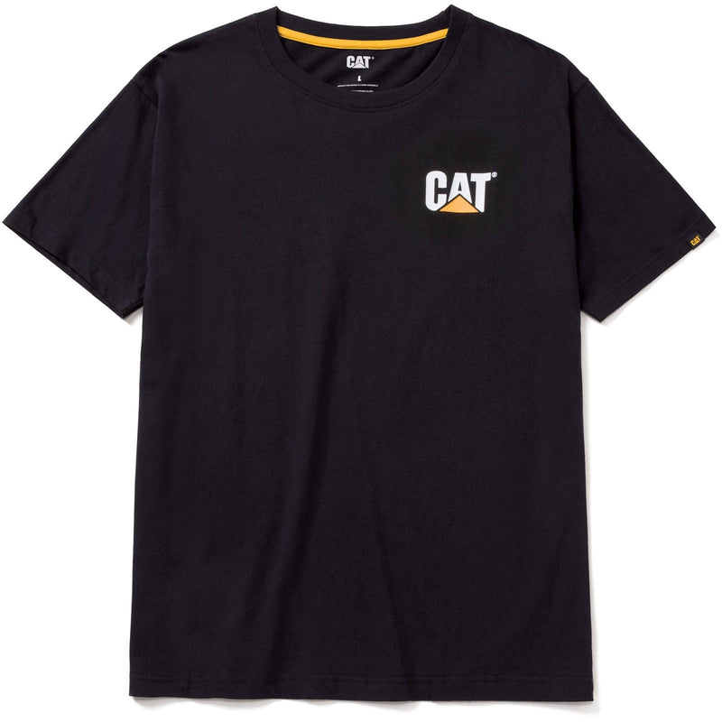 Caterpillar W05324 Trademark Cotton Men's Black T-Shirt