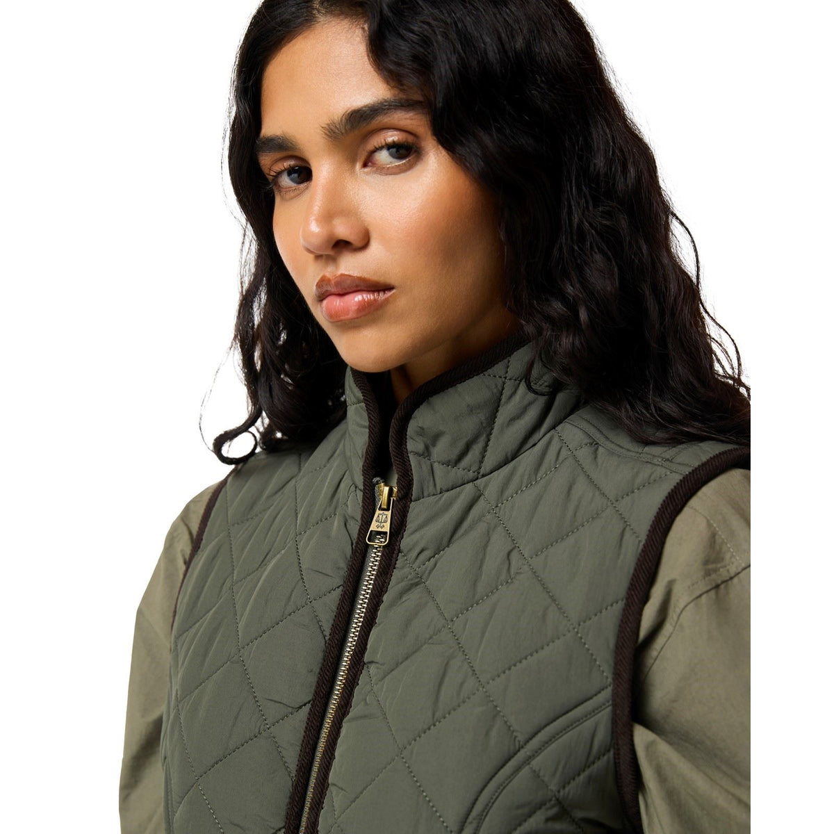 Hunter Original Short Quilted Gilet Women's Green Gilets