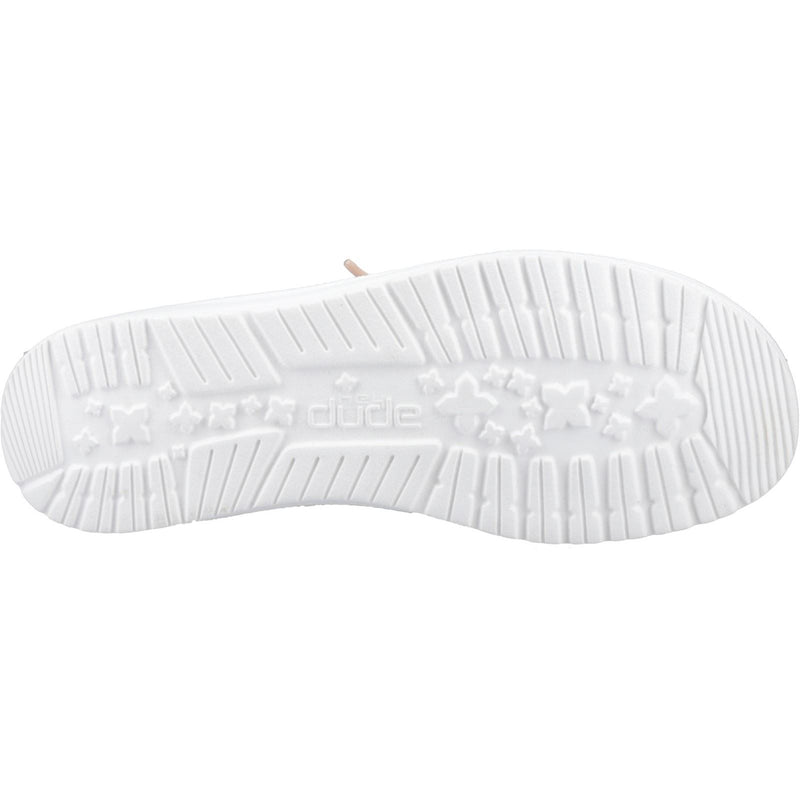 HEYDUDE Wendy Metallic Sparkle Synthetic Women's Rose Gold Loafers