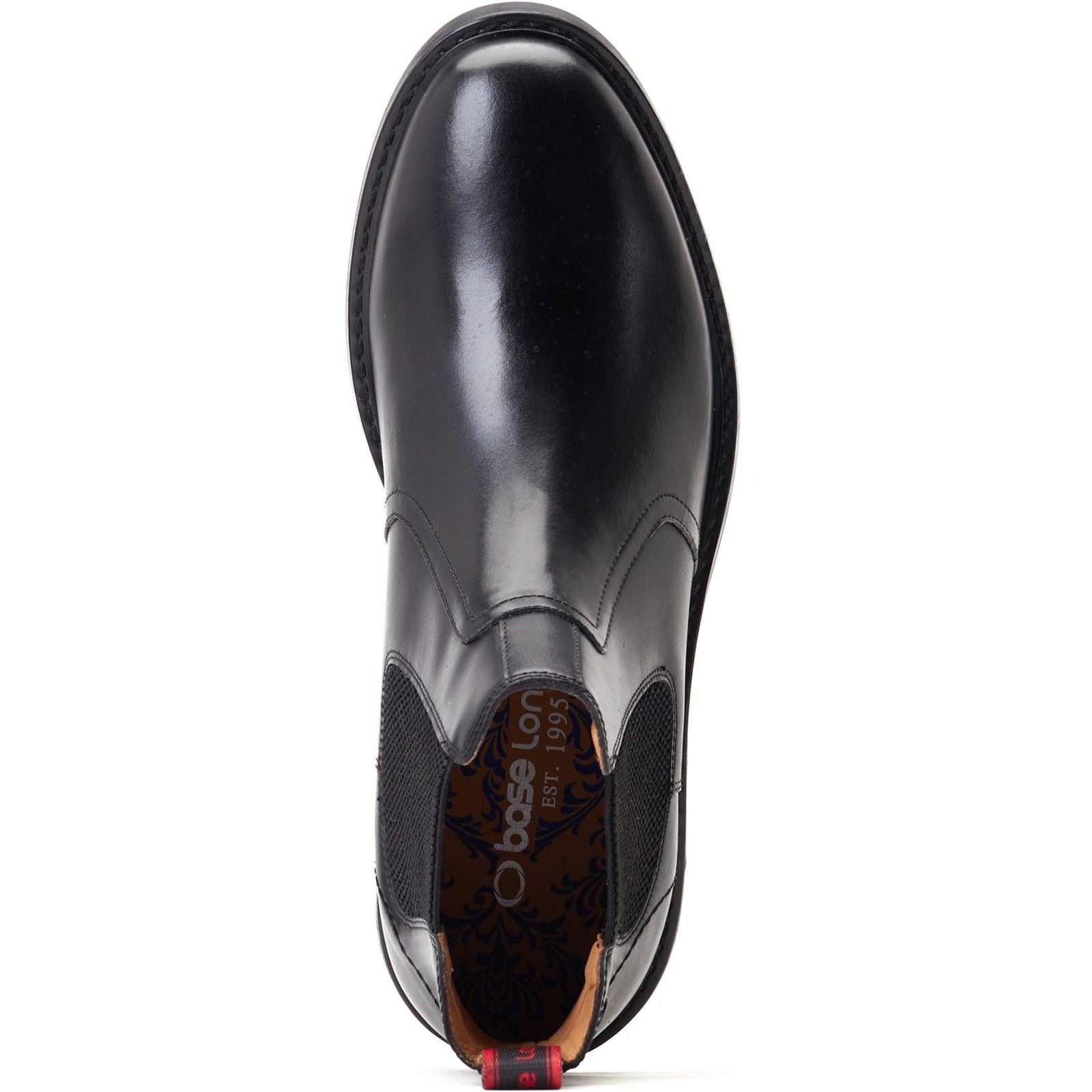 Base London Bloom Leather Men's Black Boots