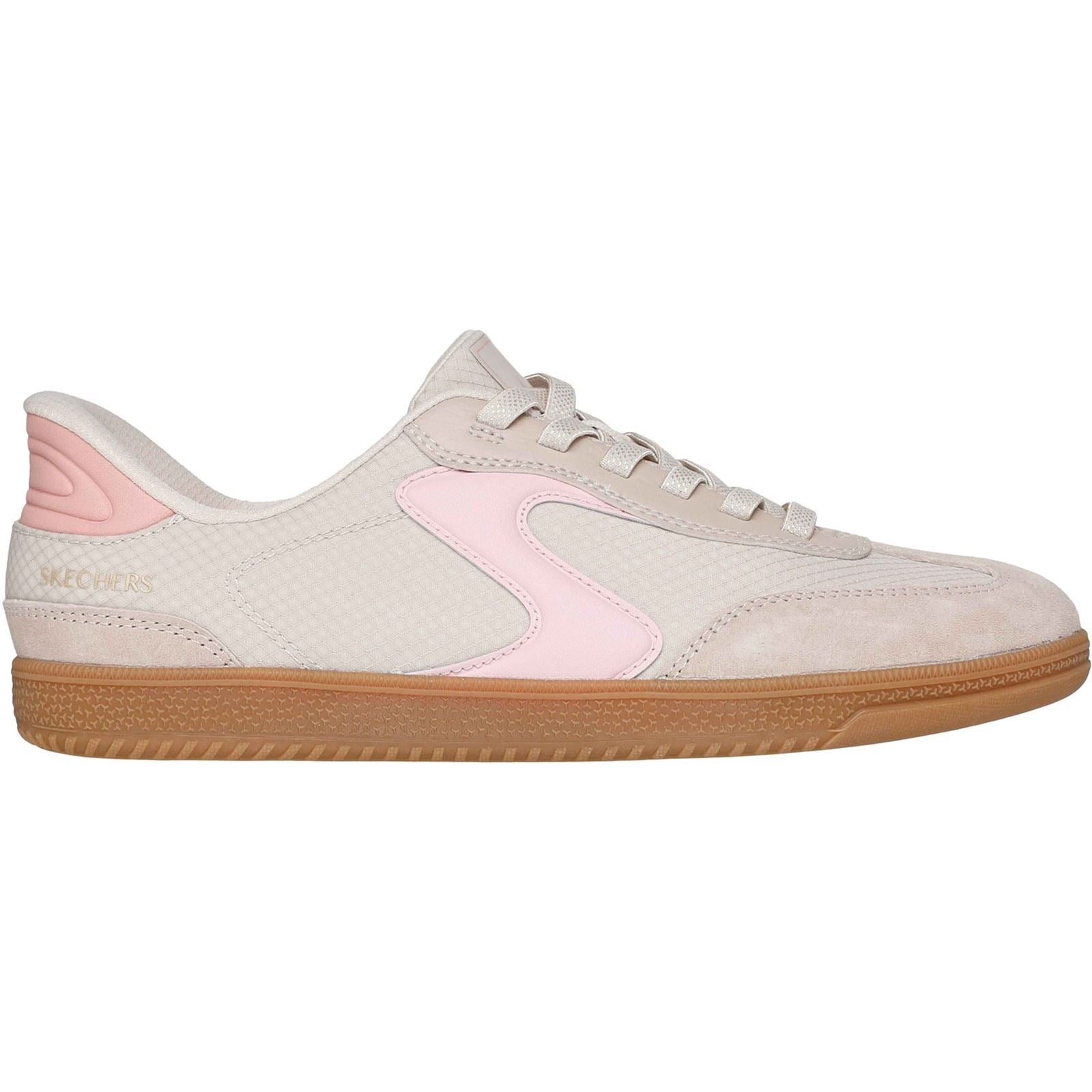 Skechers Hotshot - Everyday Ease Textile Women's Natural/Pink Standard Trainers