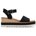 TOMS Diana Synthetic Women's Black Wedges