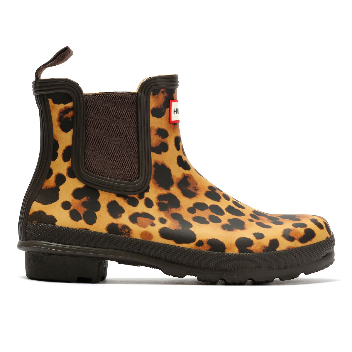 Hunter Original Chelsea Rubber Women's Leopard Wellington Boots