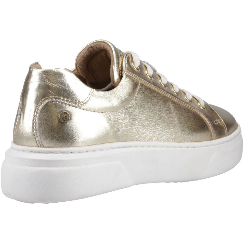 Hush Puppies Kathryn Leather Women's Gold Trainers