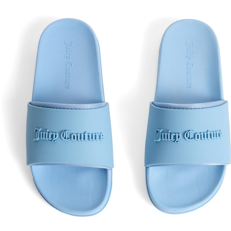 Juicy Couture Embossed PVC Women's Dusk Blue Slides