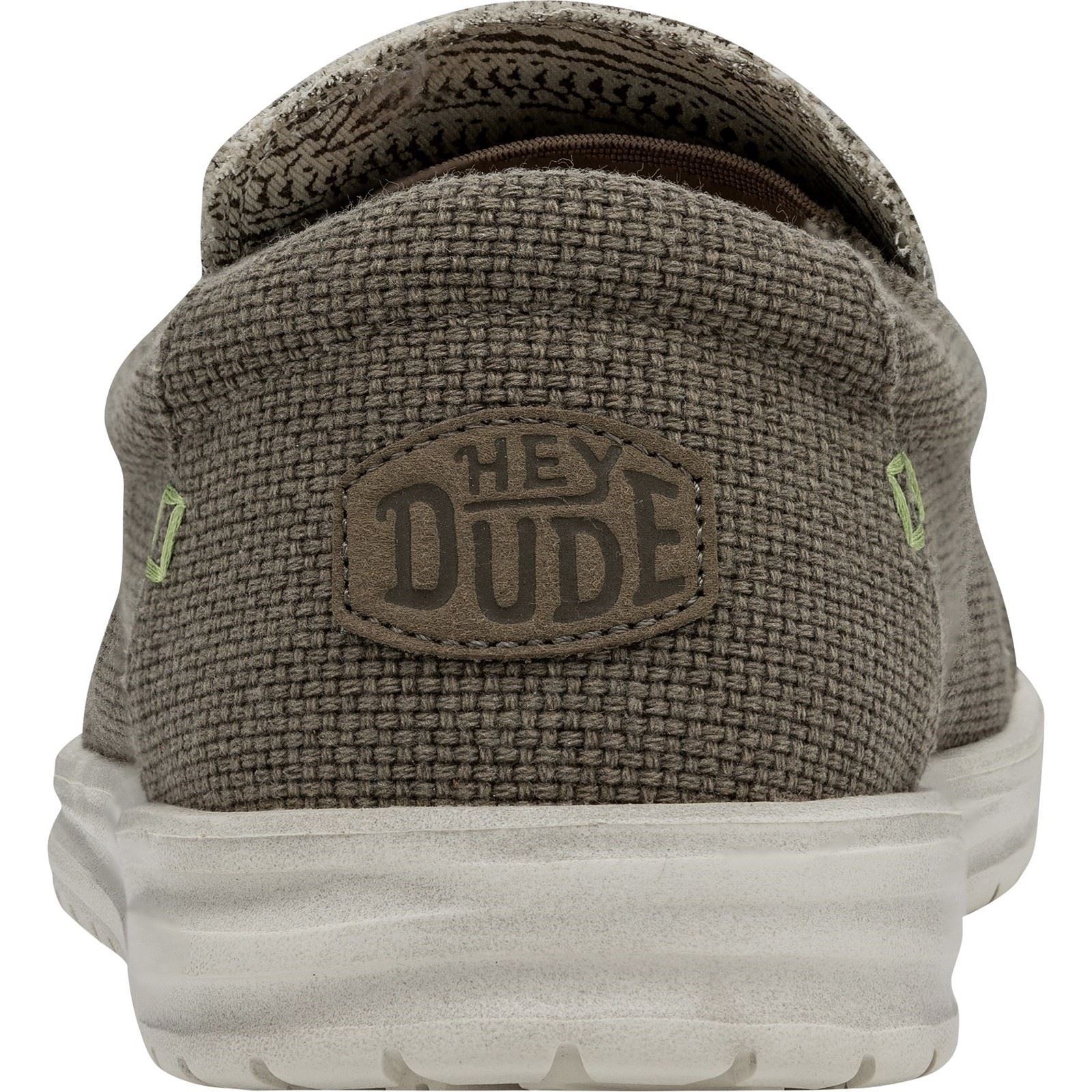 HEYDUDE Mikka Braided Textile Men's Fossil Loafers