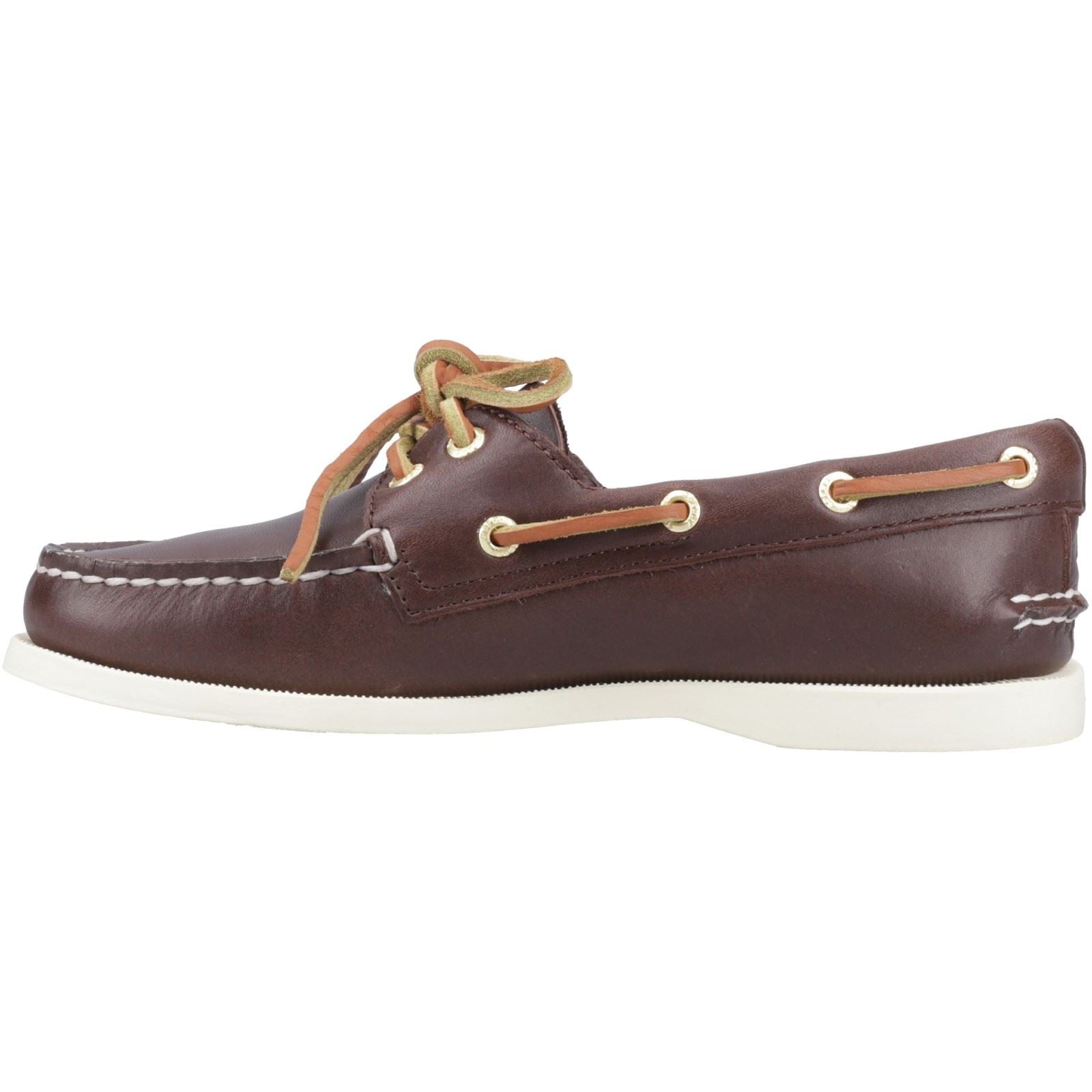 Sperry Authentic 2 Eye Leather Women's Brown Standard Boat Shoes