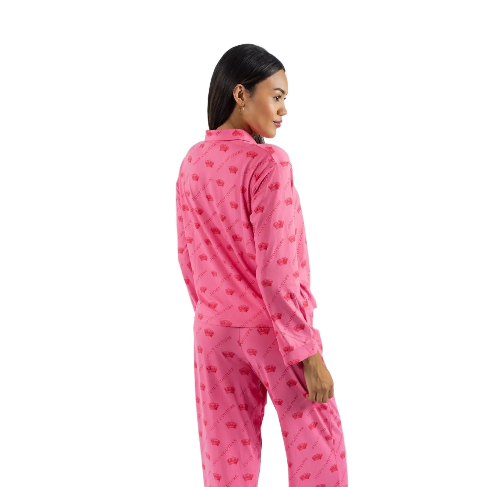 Juicy Couture Estelle & Nolan Polyester Women's Pink Loungewear Set