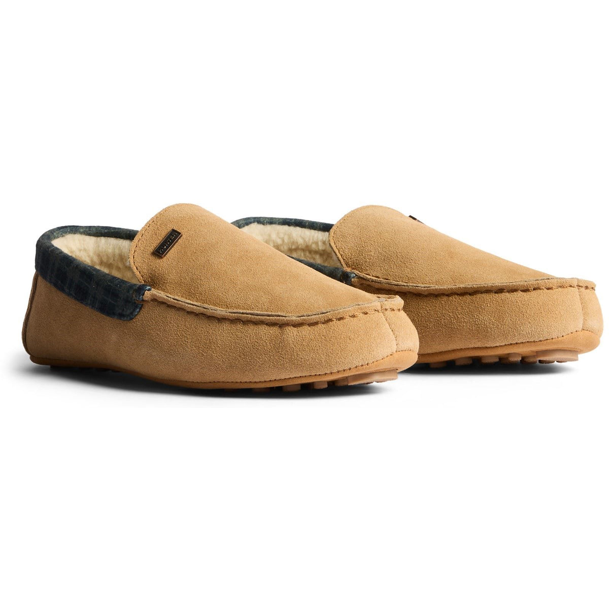 Hunter Moccassin Suede Men's Natural Slippers
