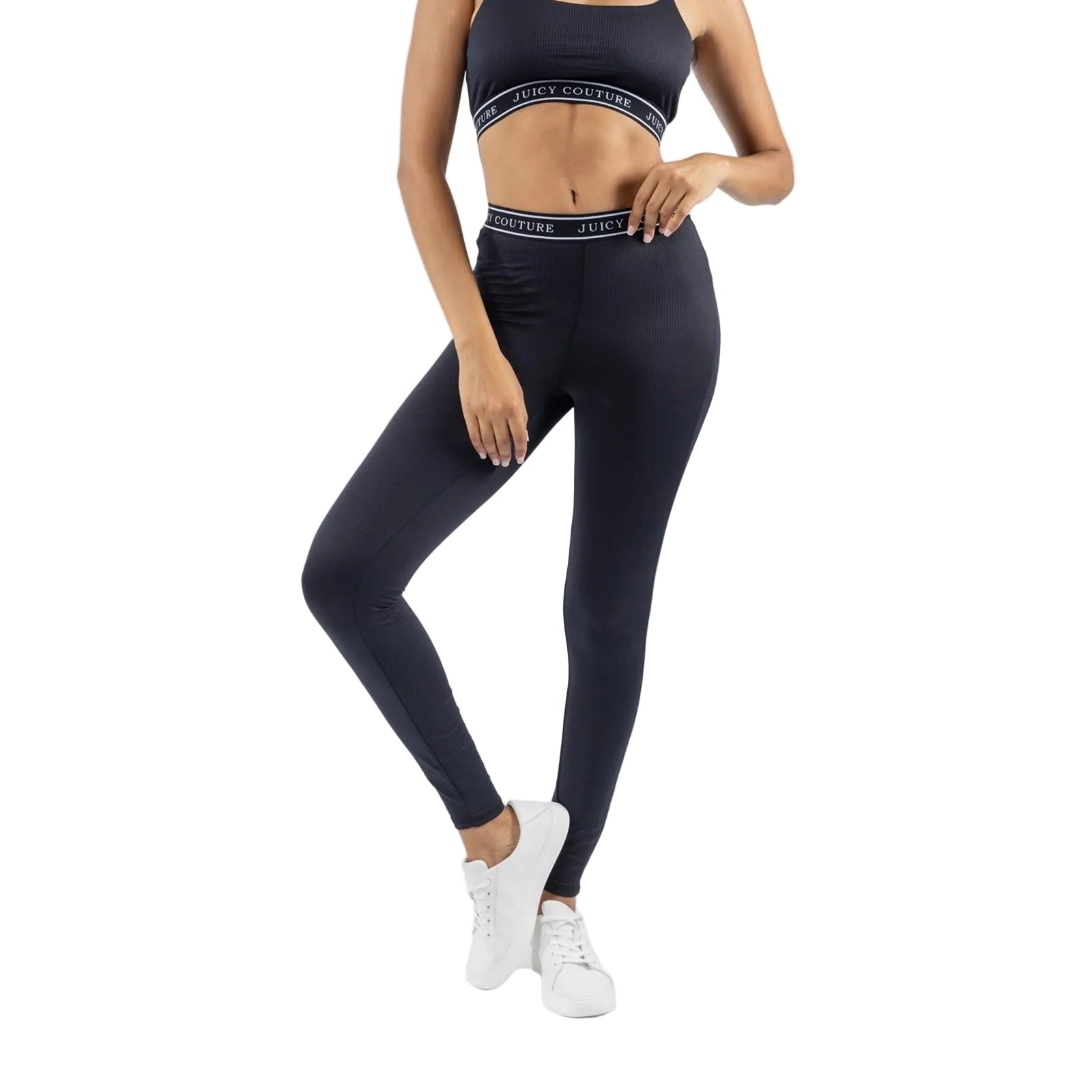 Juicy Couture Kia Nylon Women's Black Sports Leggings