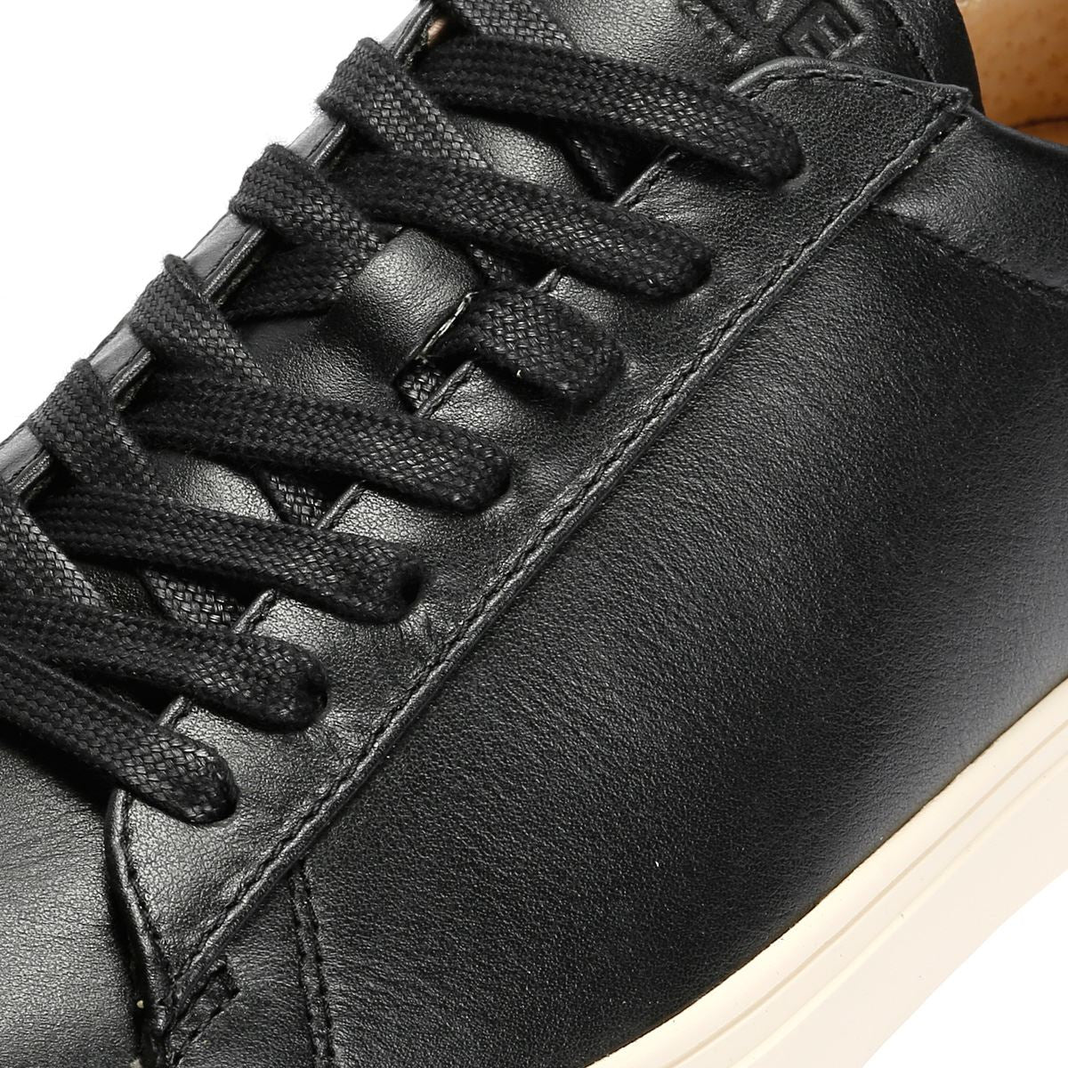 Clae Bradley Milled Leather Men's Black Trainers