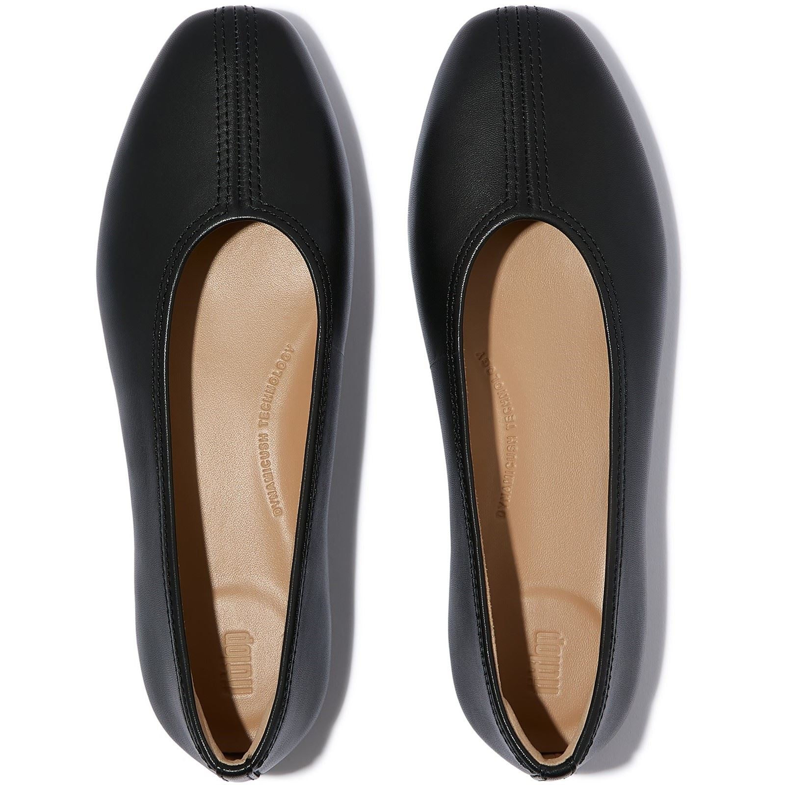 Fitflop Delicato High-Cut Leather Women's Black Flats