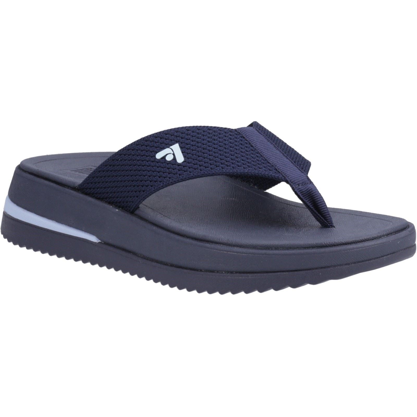 Fitflop Surff Two-tone Polyester Women's Midnight Navy Wide Sandals