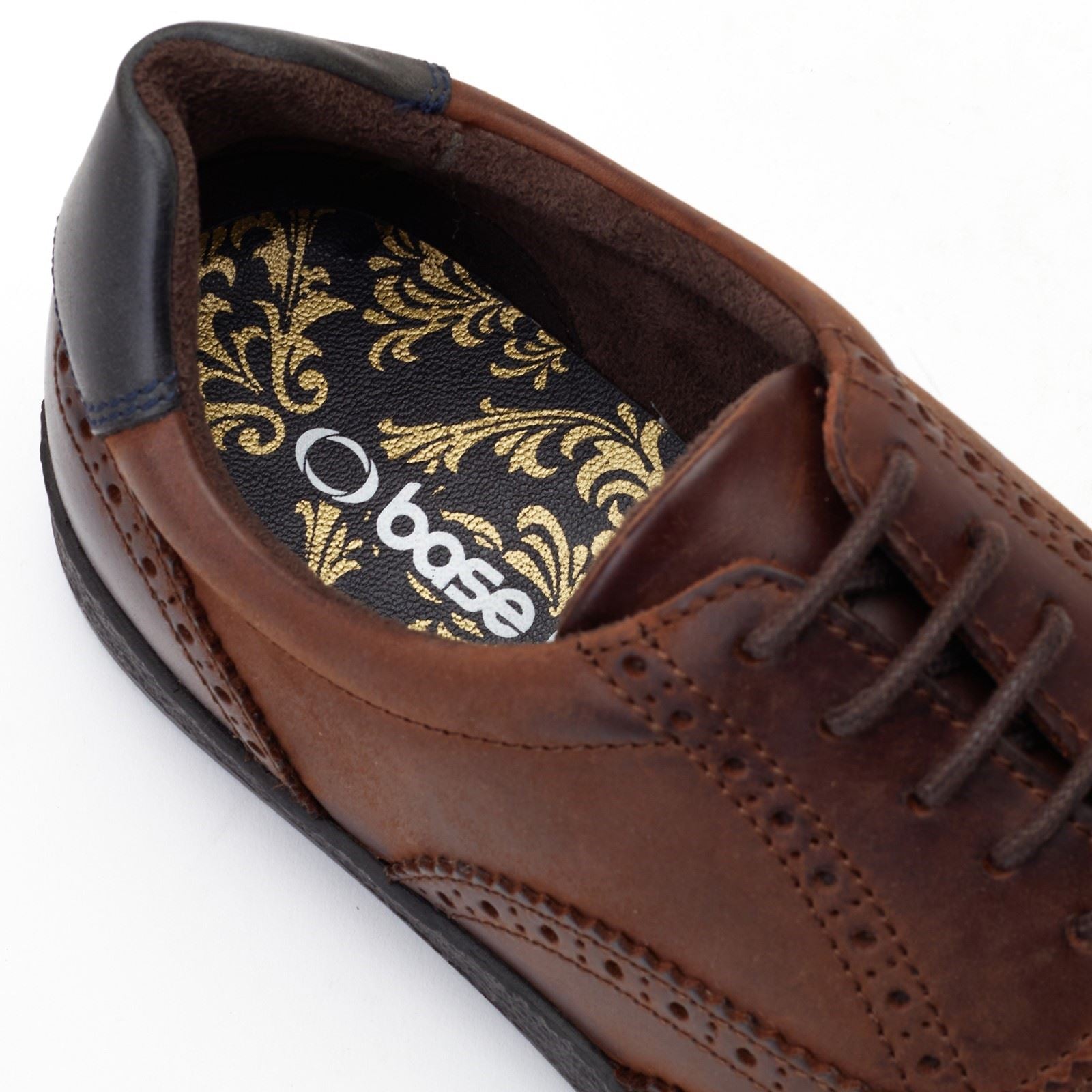 Base London Christo Leather Men's Brown Lace-Up Shoes