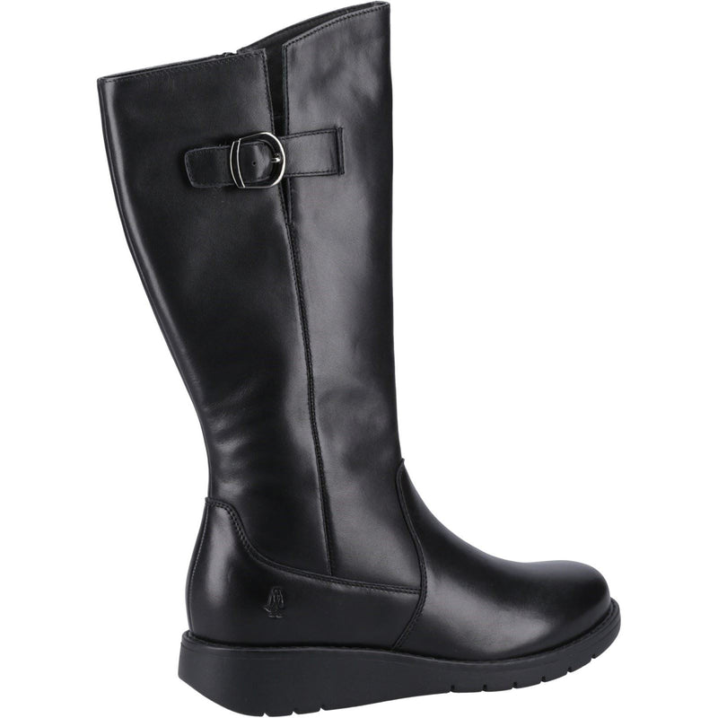 Hush Puppies Luna Leather Women's Black Boots