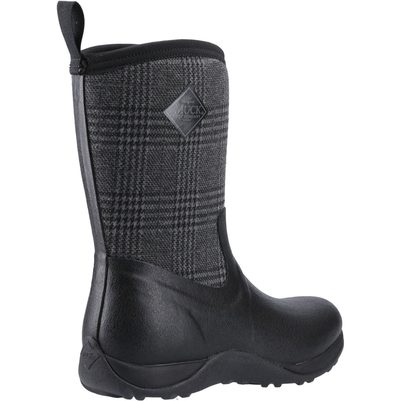 Muck Boots Arctic Weekend Rubber Women's Black/Plaid Winter Mid Calf Boots