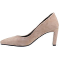 Hush Puppies Olivia Suede Women's Mocha Round Court Shoes