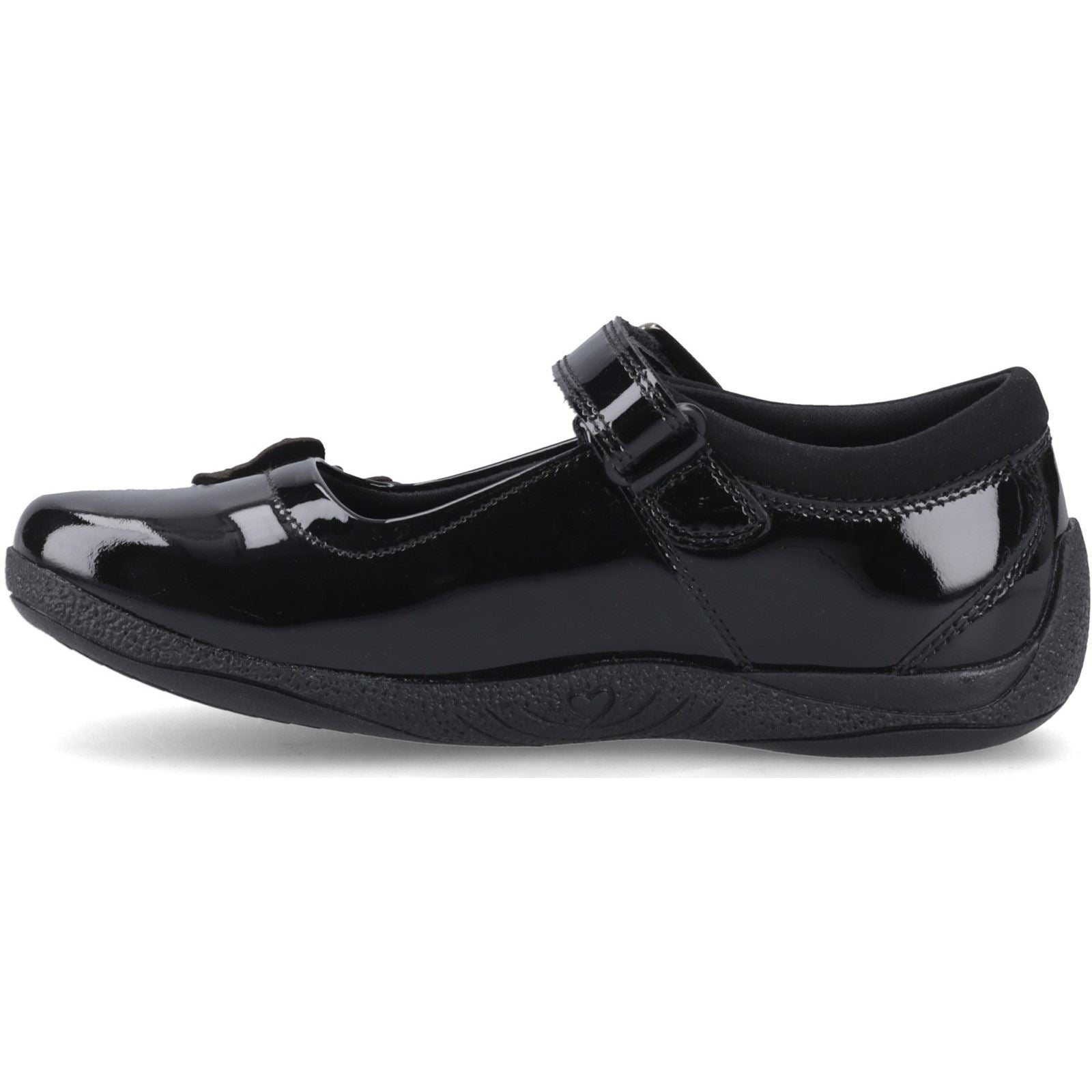 Hush Puppies Julie Ballerina Patent Leather Girl's Black Shoes