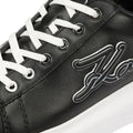 Karl Lagerfeld Kapri Signia Emboss Lo Lace Leather Women's Black Trainers