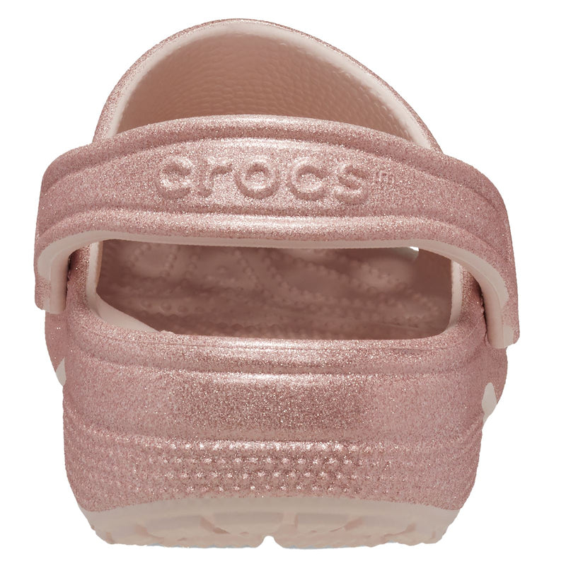 Crocs Classic Glitter Synthetic Quartz Clogs