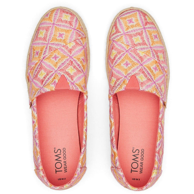 TOMS Alpargata Rope 2.0 Polyester Women's Shell Pink Espadrilles