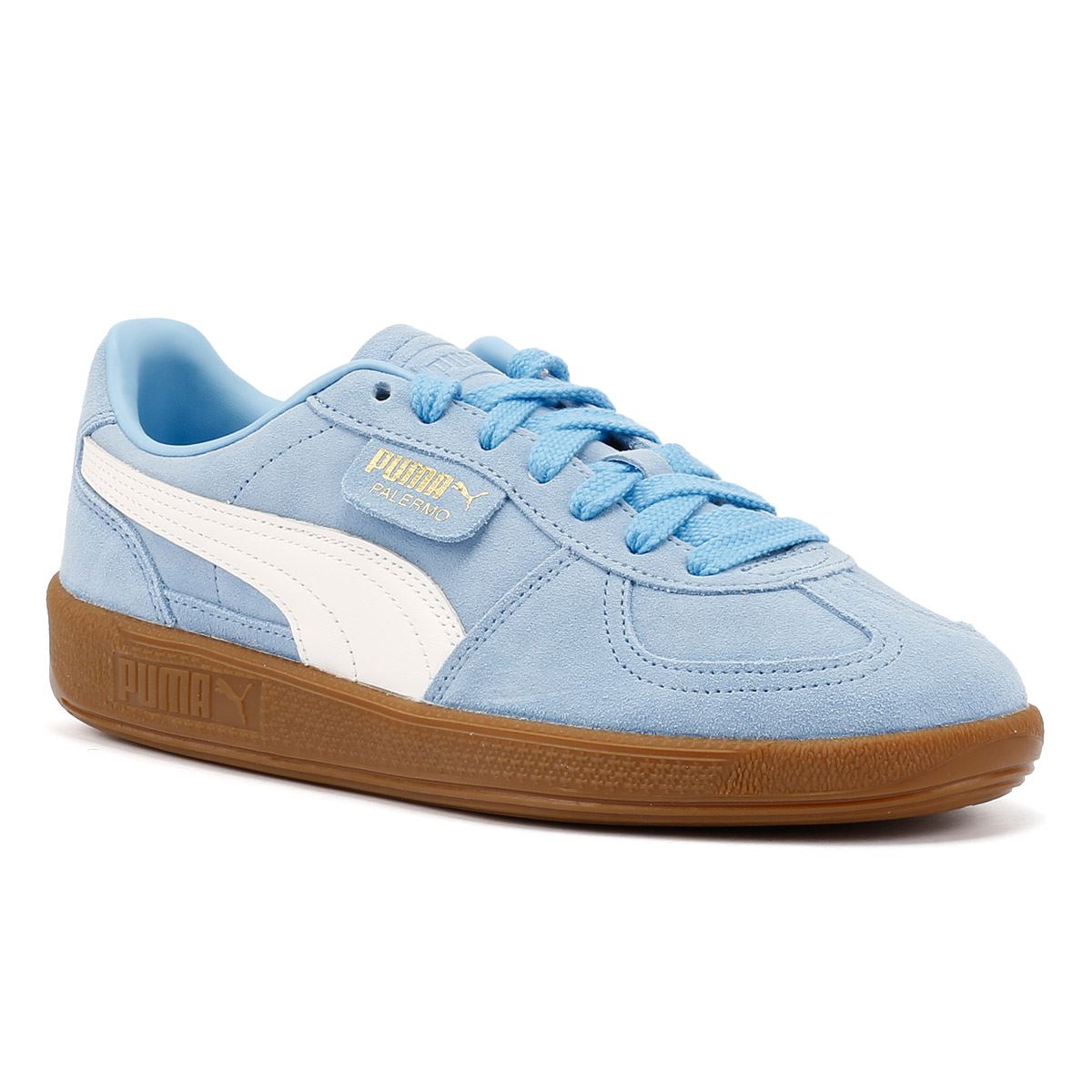 Puma Palermo Leather Light Blue/White Trainers
