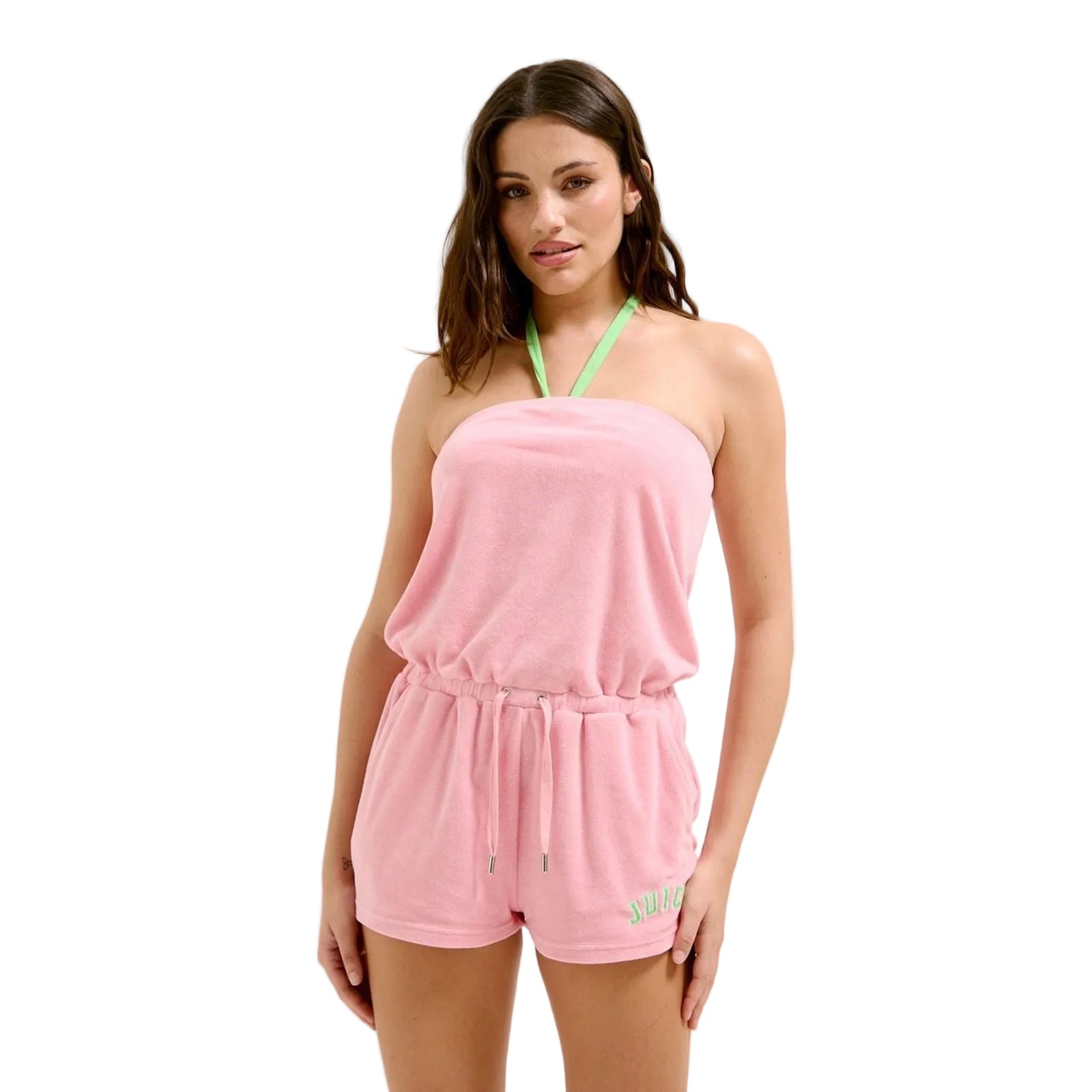 Juicy Couture RONJON ROMPER Cotton Women's Pink Rompers