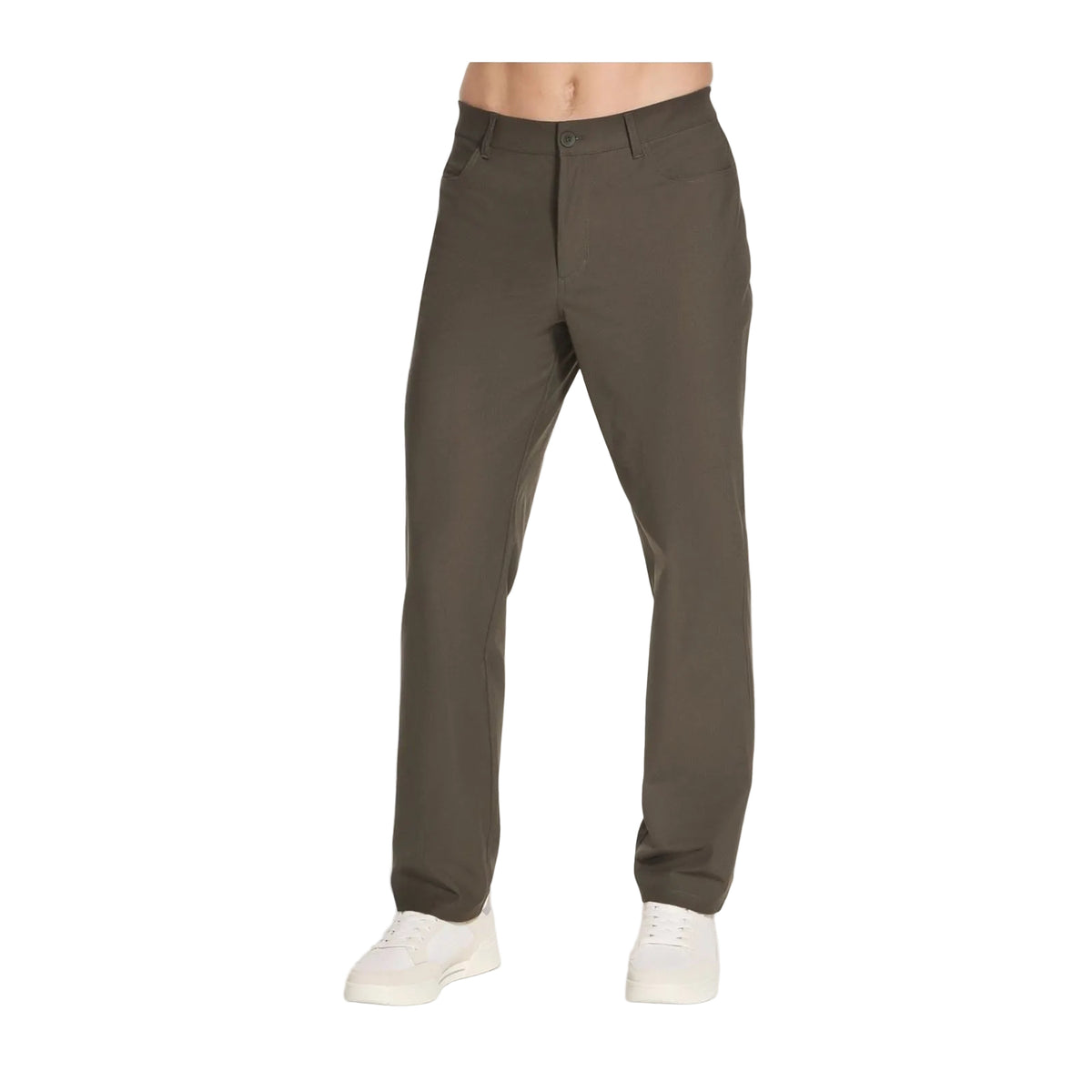 Skechers Premium 5 Pocket Pant Polyester Men's Olive Chino Pants