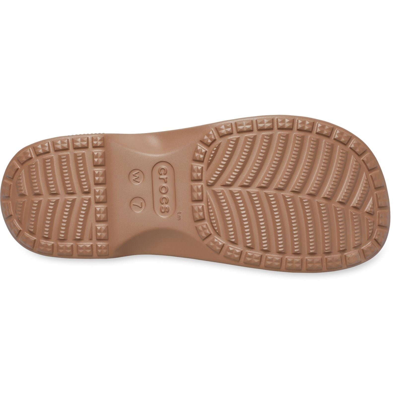 Crocs Classic Cross Strap Synthetic Women's Milk Chocolate Sandals