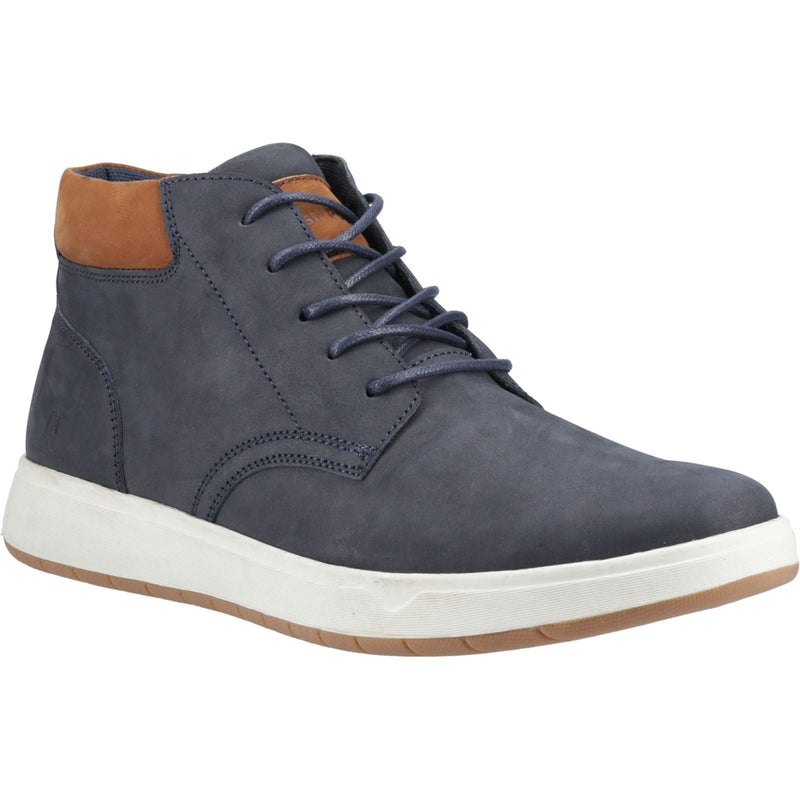 Hush Puppies Bronko Chukka Leather Men's Navy Boots