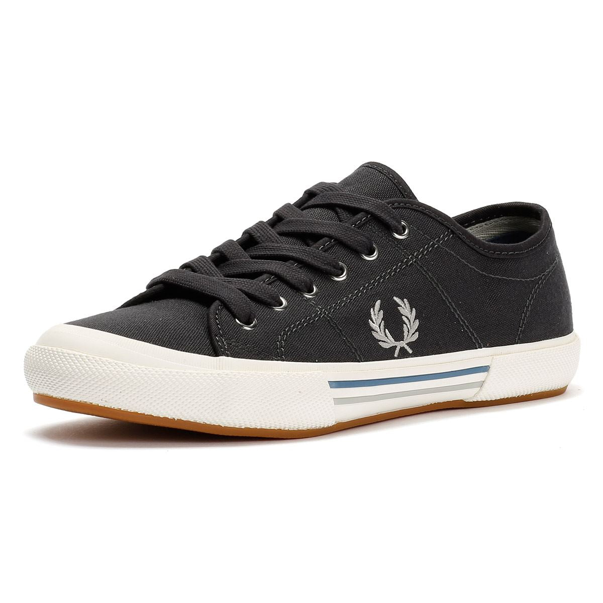 Fred Perry B708 Vintage Tennis Canvas Men's Anchor Grey Trainers