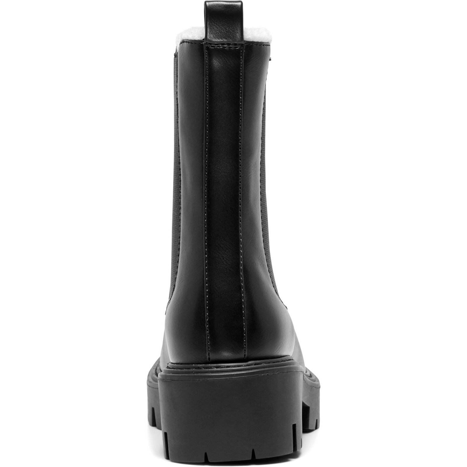 ONLY BETTY-9 WARM LINED Polyurethane Women's Black Heeled Ankle Boots