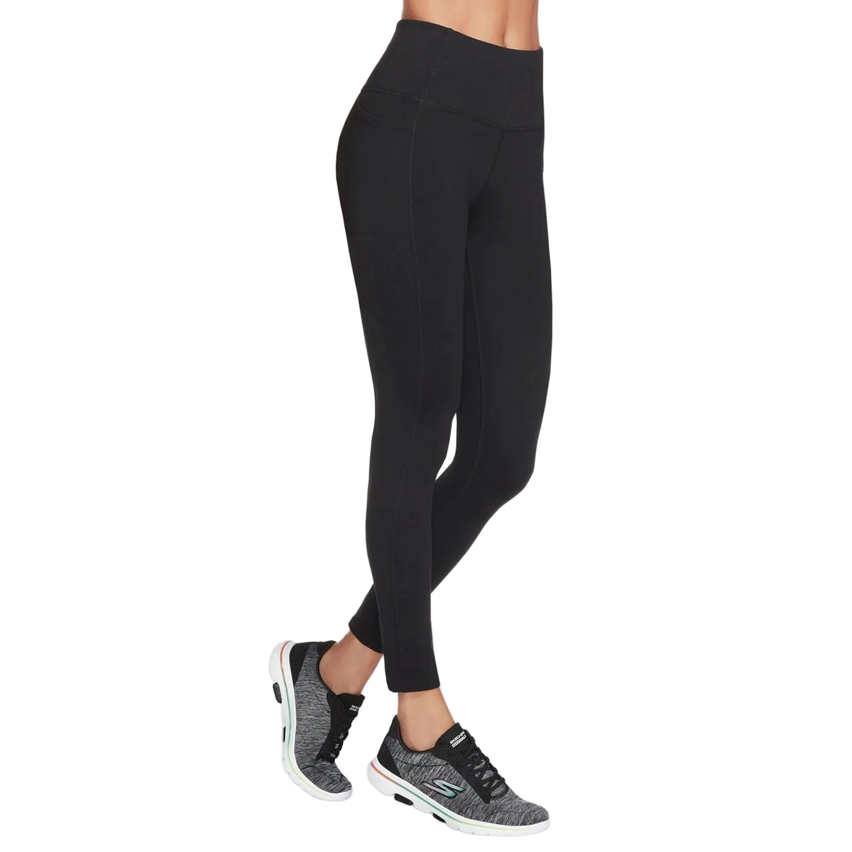 Skechers GOWALK FL HW Legging Nylon Women's Black Sports Leggings