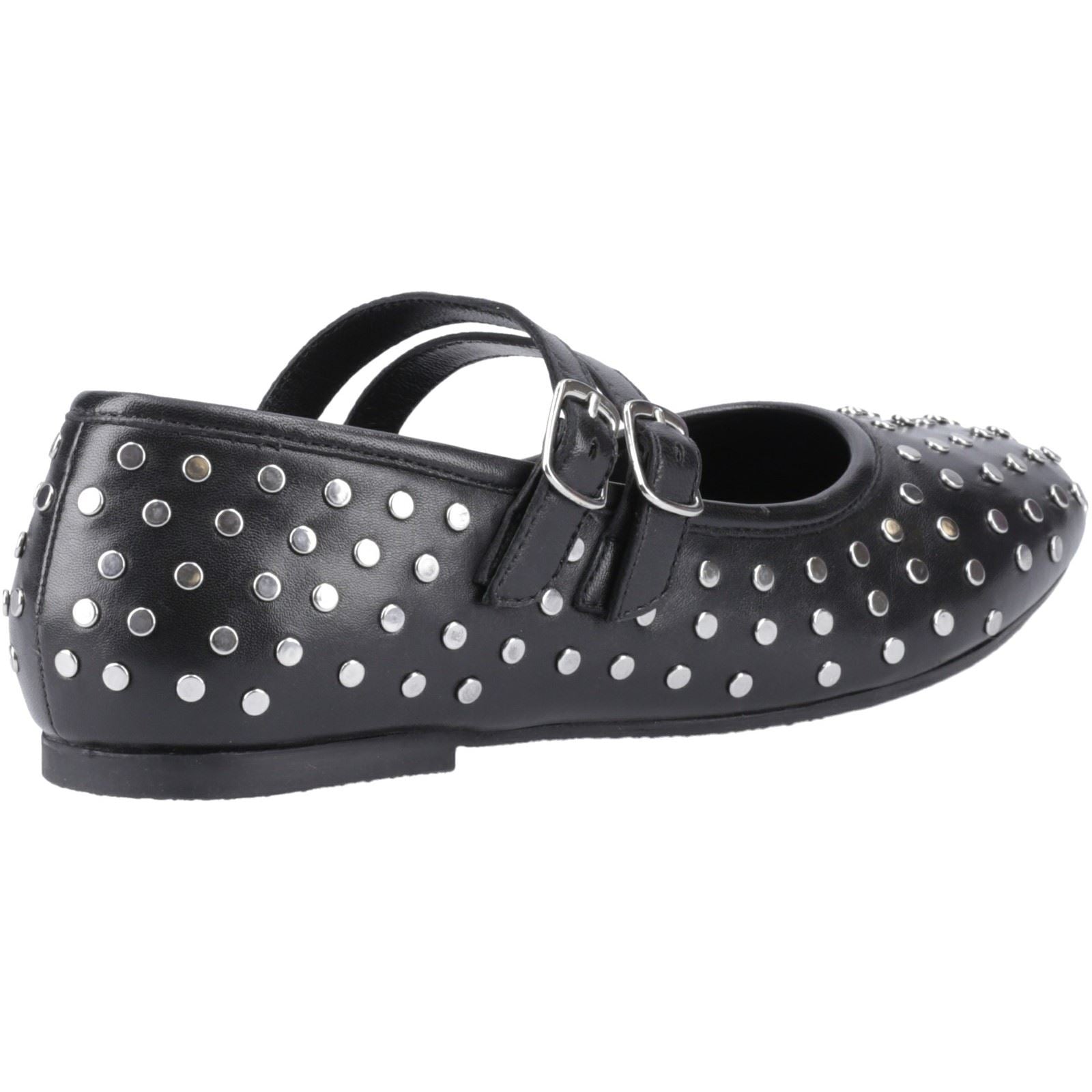 Hush Puppies Nixie Leather Women's Black Flats